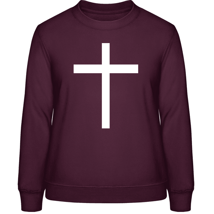 Cross Symbol Sweatshirt för kvinnor contain pic