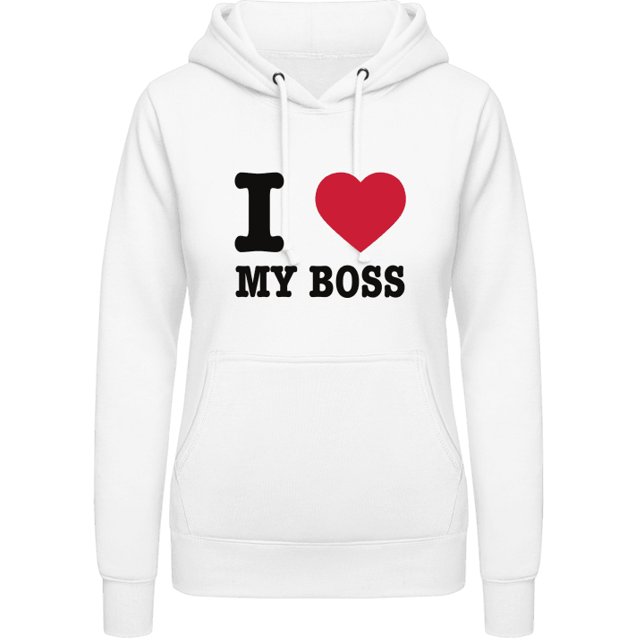 I Love My Boss Vrouwen Hoodie contain pic