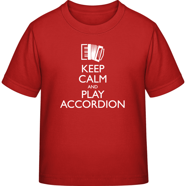 Keep Calm And Play Accordion Camiseta infantil contain pic