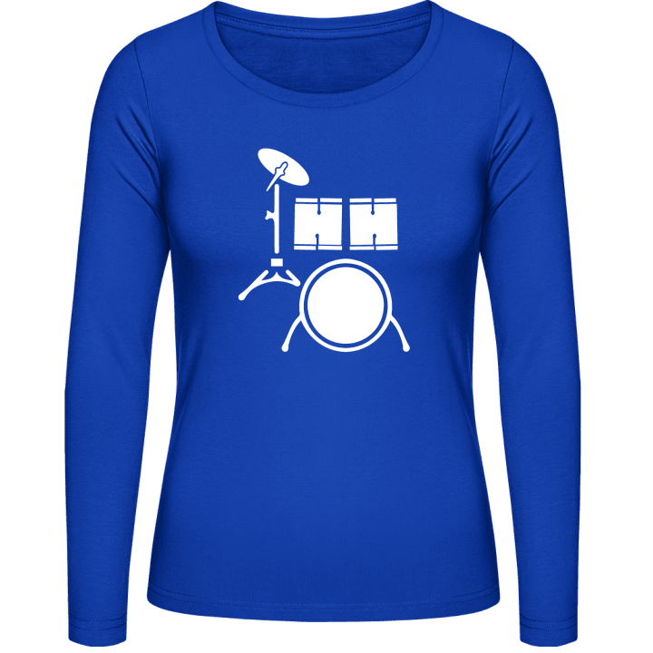Drums Design T-shirt à manches longues pour femmes contain pic