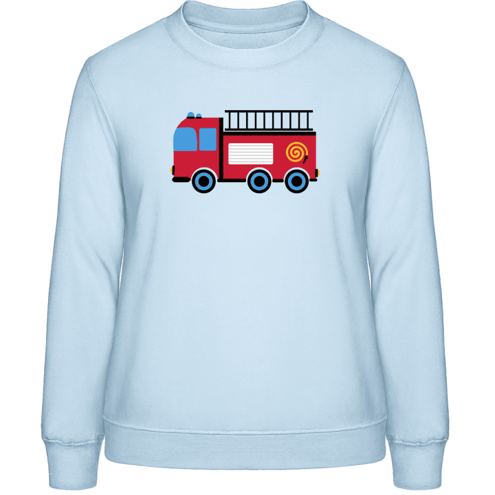 Fire Department Comic Truck Sweatshirt för kvinnor contain pic