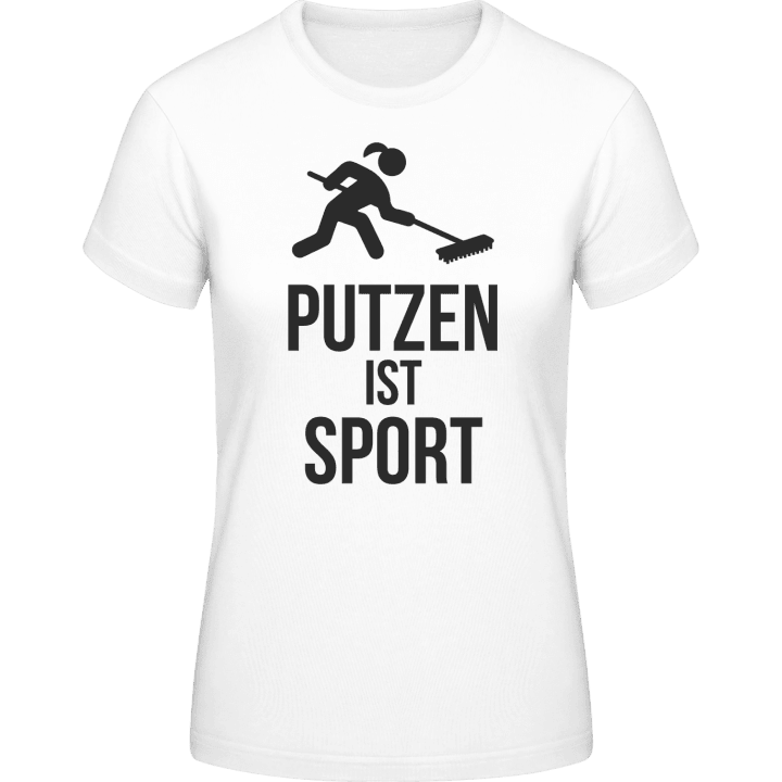 Putzen ist Sport T-skjorte for kvinner 0 image