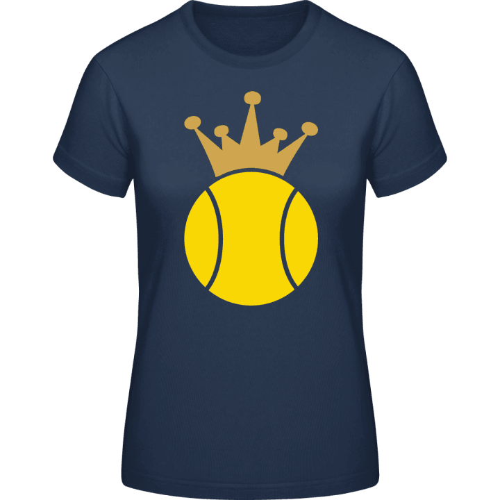 Tennis Ball And Crown T-shirt för kvinnor contain pic
