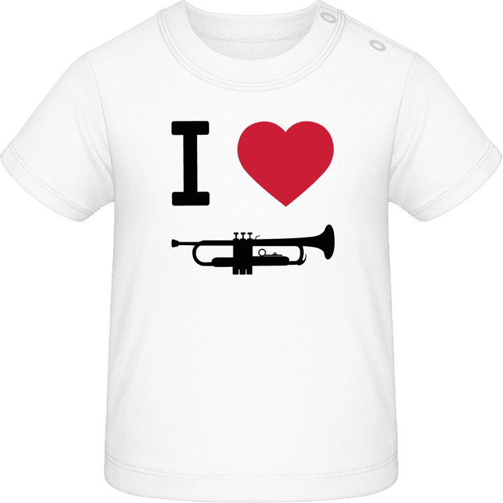 I Love Trumpets Baby T-skjorte contain pic