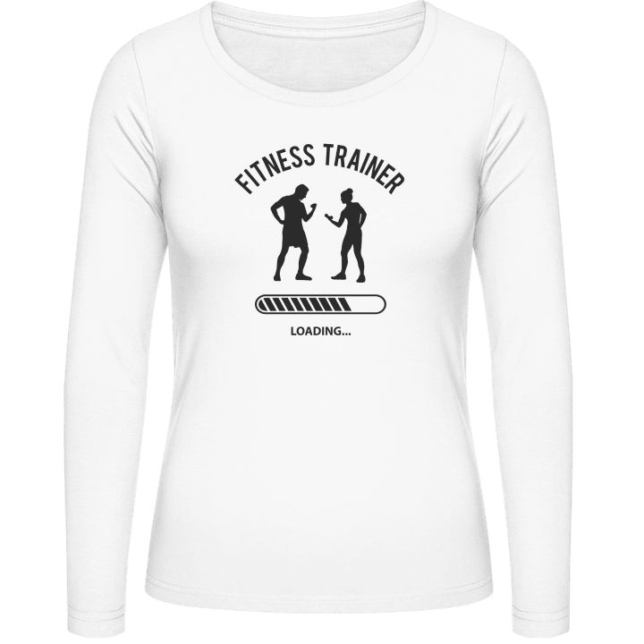 Fitness Trainer Loading Langermet skjorte for kvinner contain pic