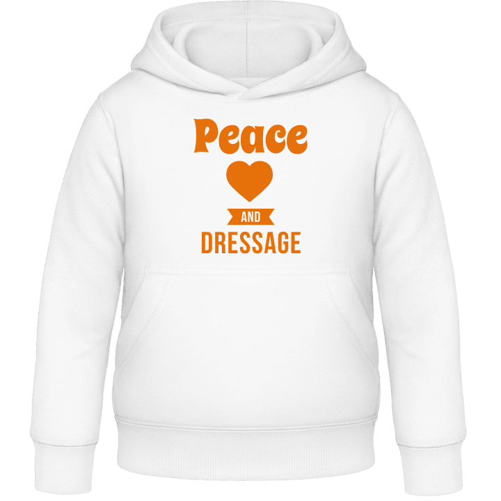 Peace Love Dressage Felpa con cappuccio per bambini contain pic