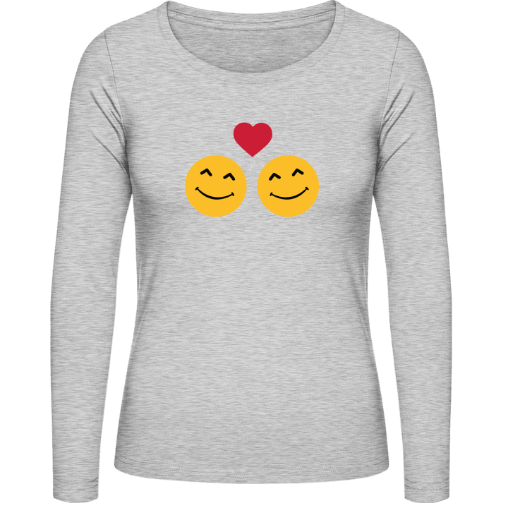 Smileys In Love T-shirt à manches longues pour femmes contain pic