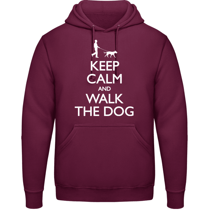 Keep Calm and Walk the Dog Man Felpa con cappuccio 0 image