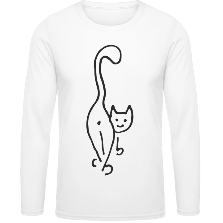 Funny Cat Comic T-shirt à manches longues 0 image