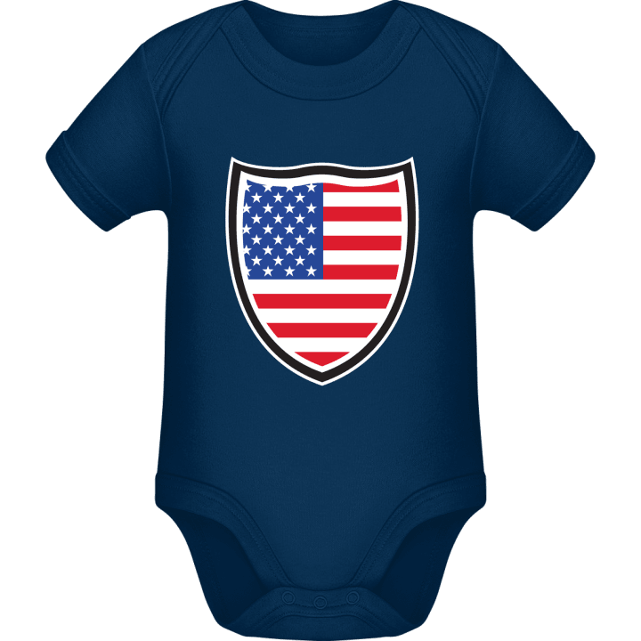 USA Shield Flag Baby romper kostym contain pic