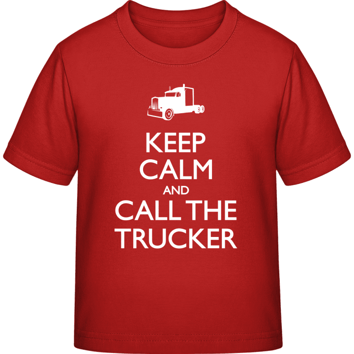 Keep Calm And Call The Trucker Kinderen T-shirt contain pic