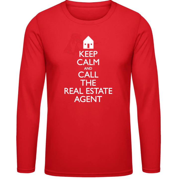 Call The Real Estate Agent Langarmshirt contain pic