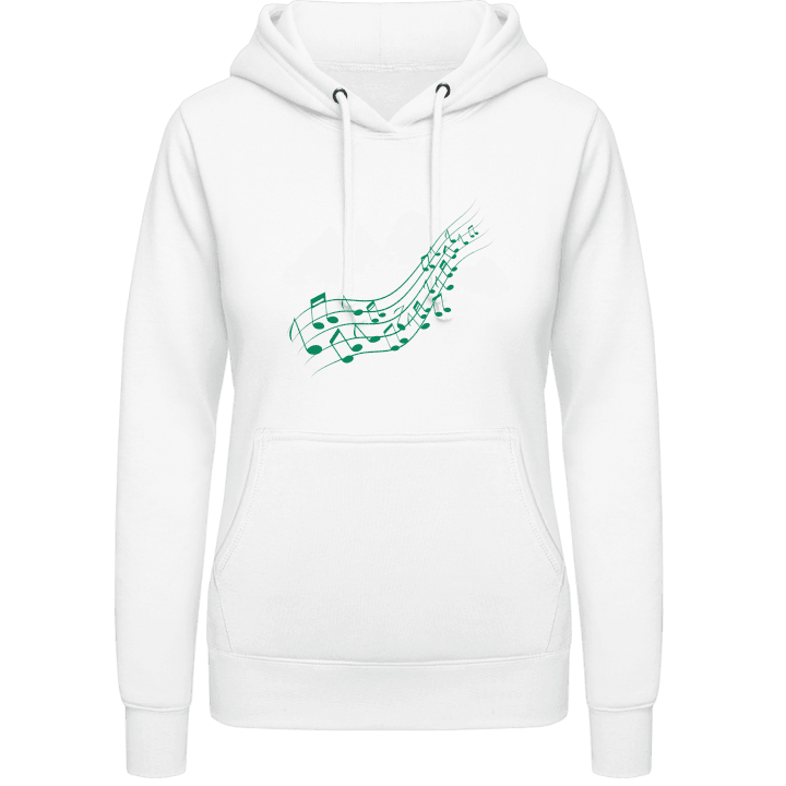Music Notes Illustration Vrouwen Hoodie contain pic