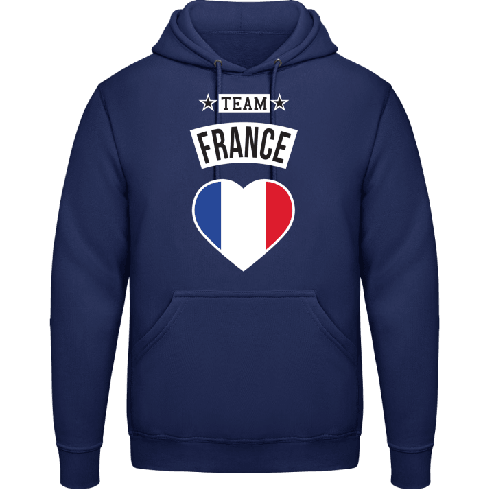 Team France Heart Felpa con cappuccio contain pic