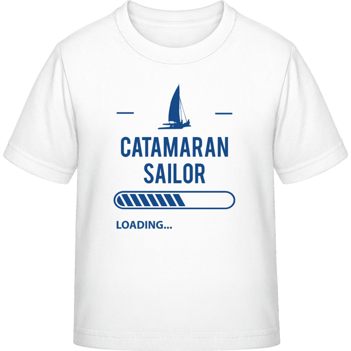Catamaran Sailor Loading T-shirt för barn contain pic