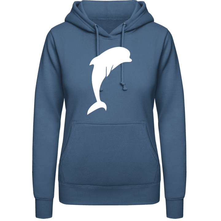 Dolphin Silhouette Hoodie för kvinnor 0 image