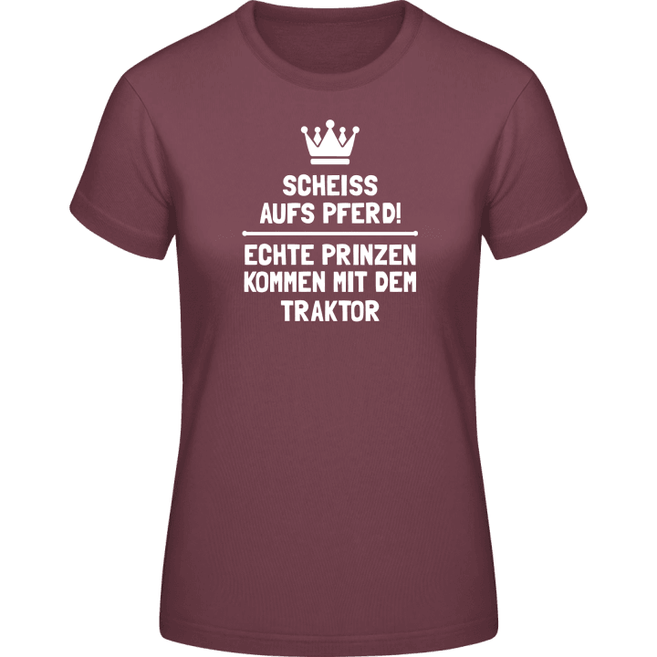 Echte Prinzen kommen mit dem Traktor T-shirt för kvinnor contain pic