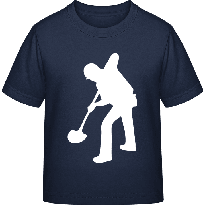 Worker Shoveling T-shirt för barn contain pic