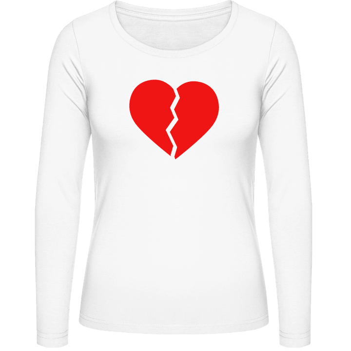 Broken Heart Logo Camisa de manga larga para mujer contain pic