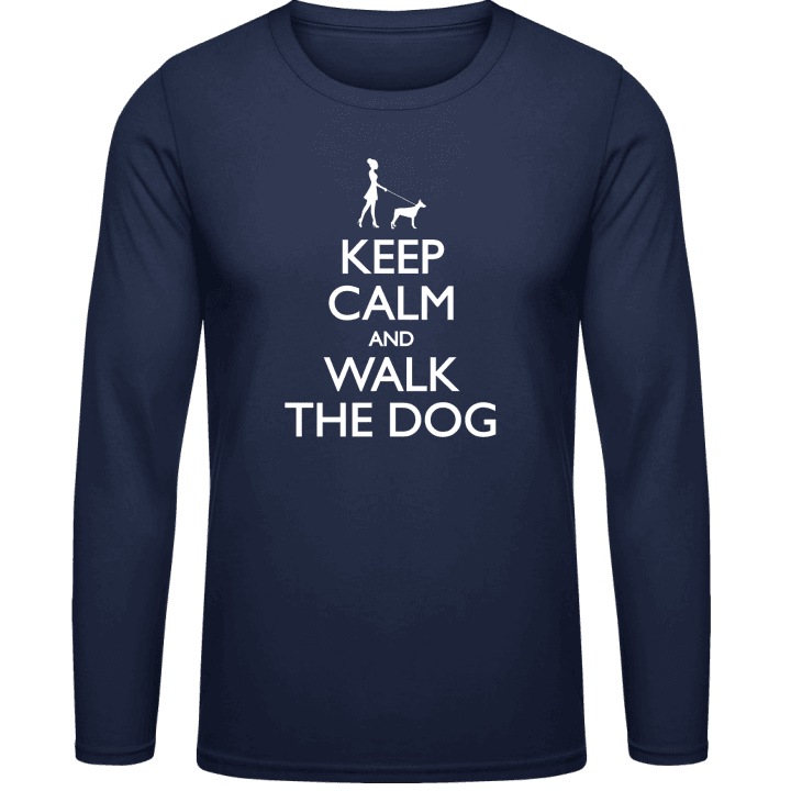 Keep Calm and Walk the Dog Female Langarmshirt 0 image