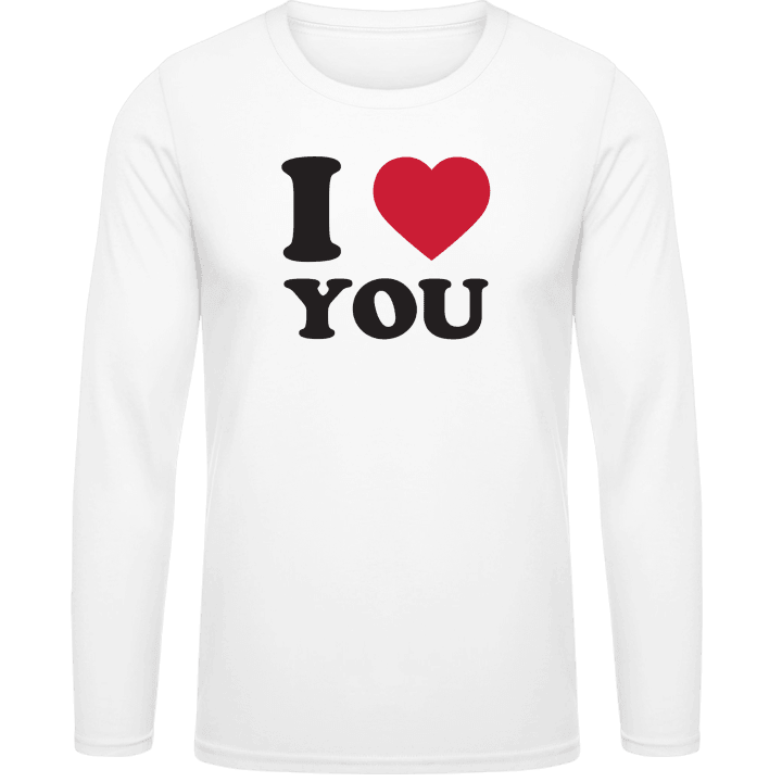 I Love You T-shirt à manches longues contain pic