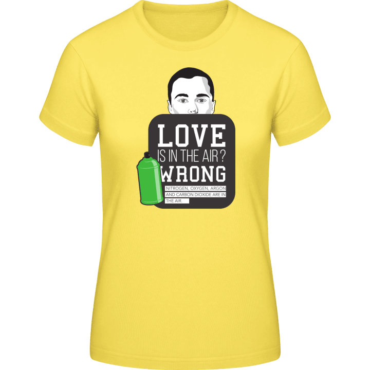 Love is in the air Sheldon Style T-shirt til kvinder 0 image