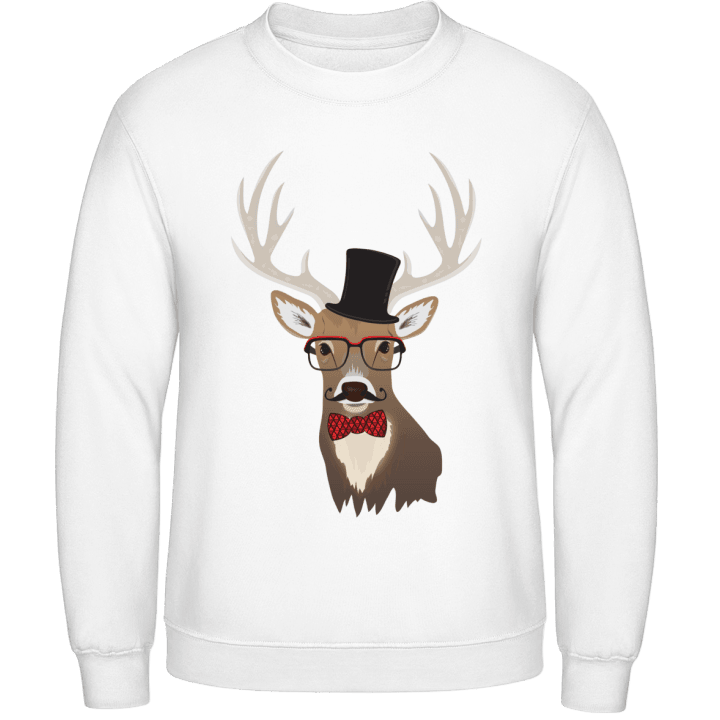 Mustache Deer Stag Sweatshirt 0 image