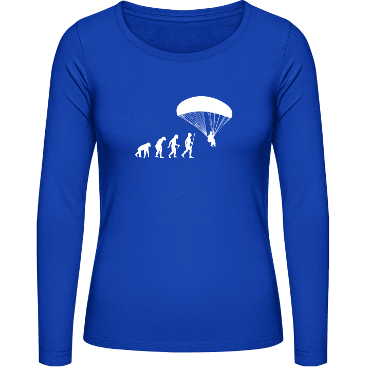 Paragliding Evolution Langermet skjorte for kvinner contain pic