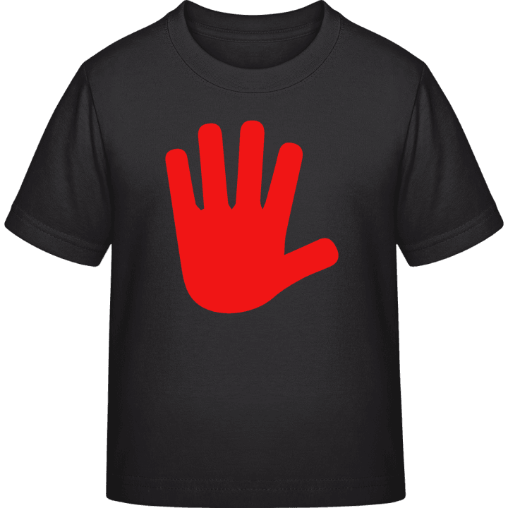 Stop Hand Camiseta infantil contain pic