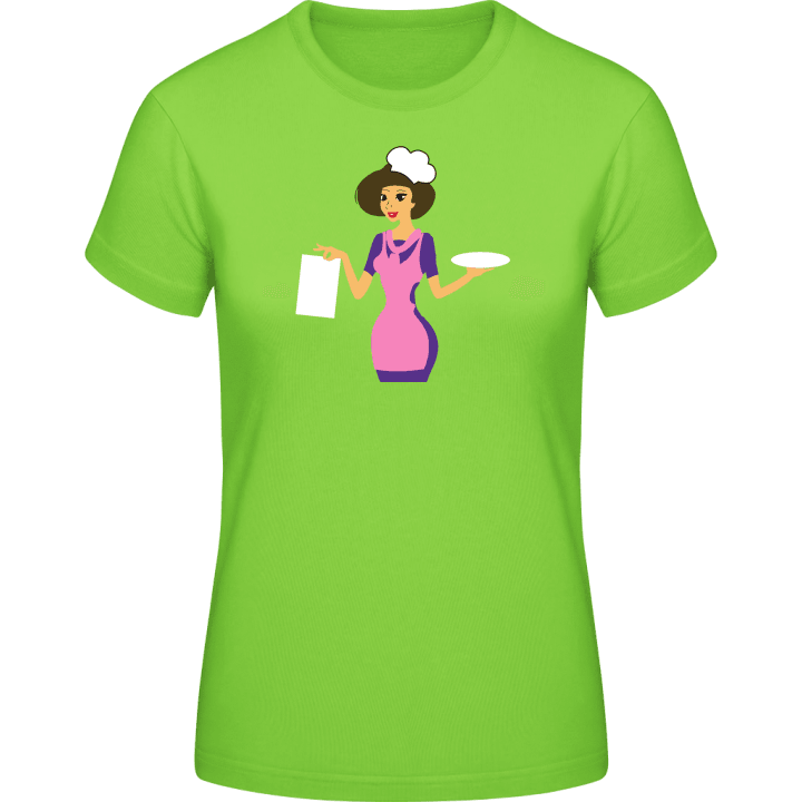 Female Cook Silhouette T-shirt til kvinder 0 image
