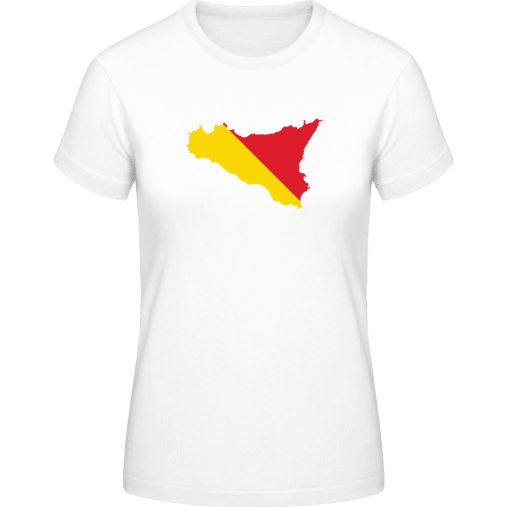 Sizilien Karte Frauen T-Shirt contain pic