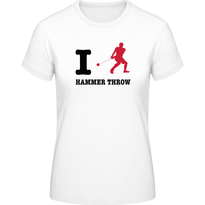 I Love Hammer Throw Vrouwen T-shirt contain pic