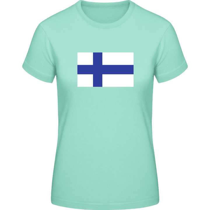Finland Flag T-skjorte for kvinner contain pic