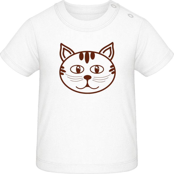 Cat Comic Face Baby T-skjorte 0 image