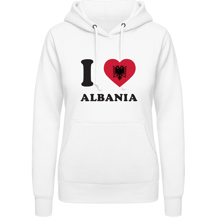 I Love Albania Hoodie för kvinnor 0 image
