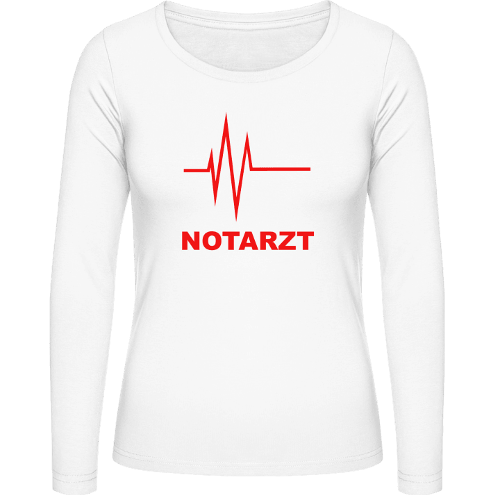 Notarzt Herzschlag T-shirt à manches longues pour femmes contain pic