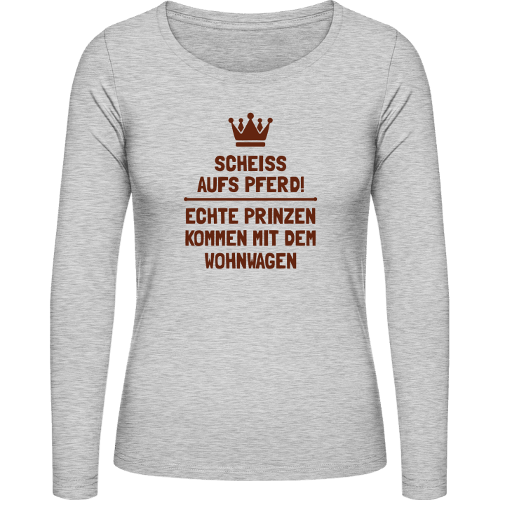 Echte Prinzen kommen mit dem Wohnwagen T-shirt à manches longues pour femmes 0 image