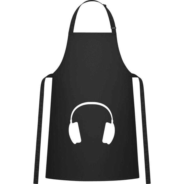 Headphone Silhouette Kitchen Apron contain pic