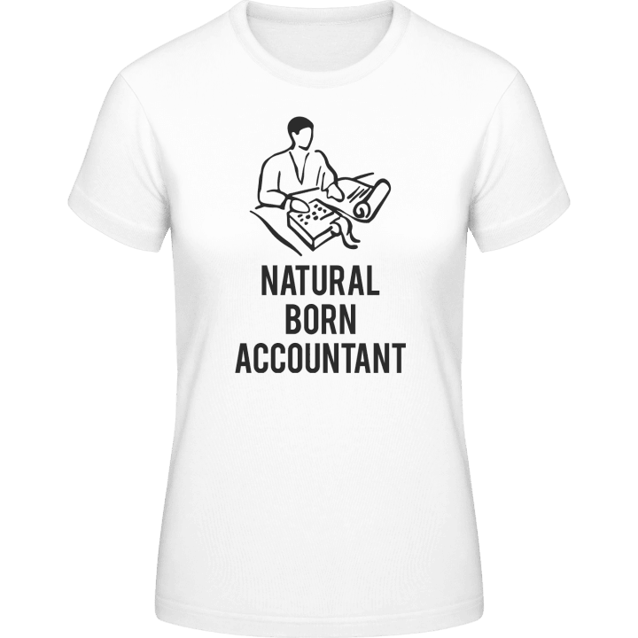 Natural Born Accountant T-shirt för kvinnor contain pic
