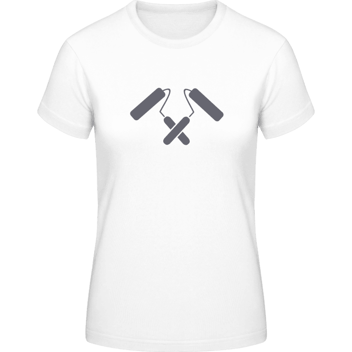 Painter Tools Crossed Vrouwen T-shirt contain pic