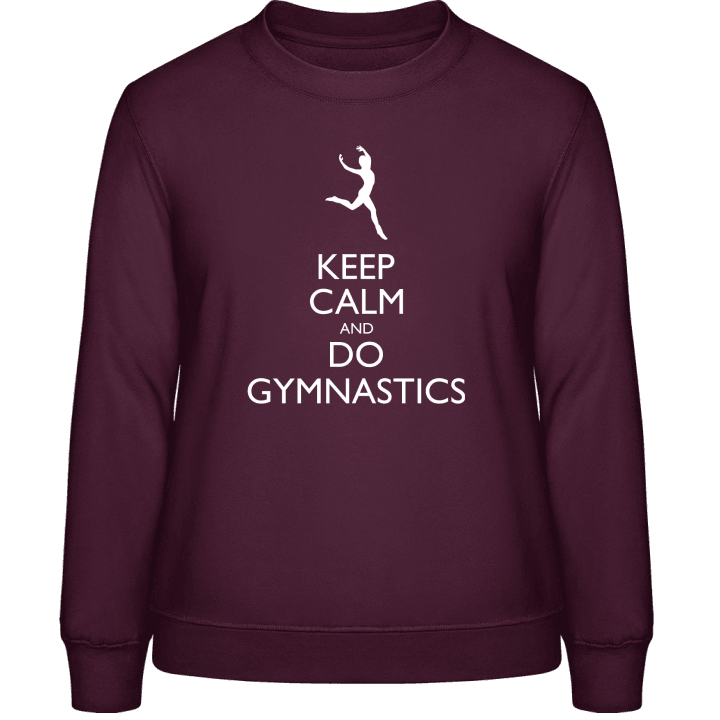 Keep Calm and do Gymnastics Frauen Sweatshirt contain pic