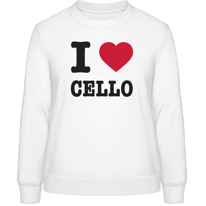 I Love Cello Women Sweatshirt contain pic