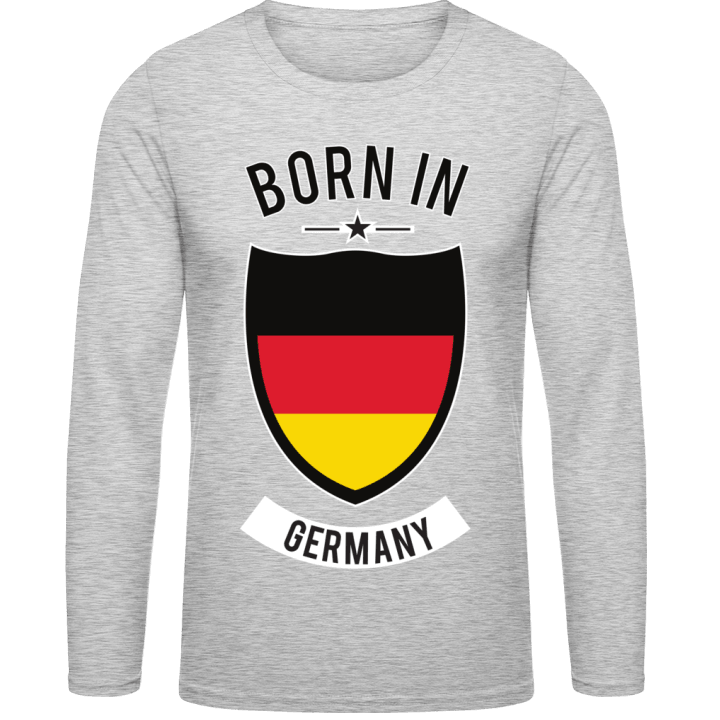 Born in Germany Star Langarmshirt contain pic