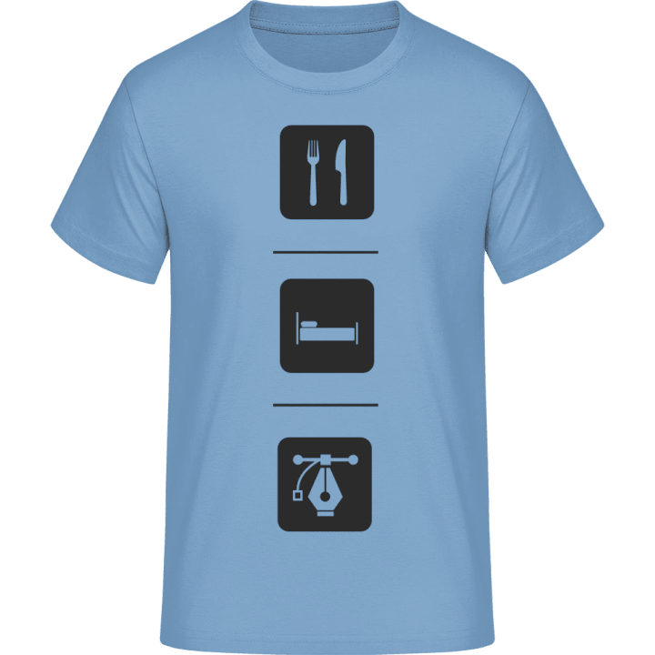 Eat Sleep Design Camiseta 0 image