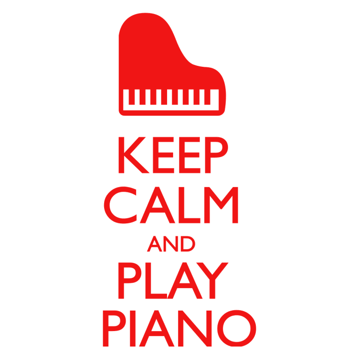 Keep Calm And Play Piano Langermet skjorte 0 image