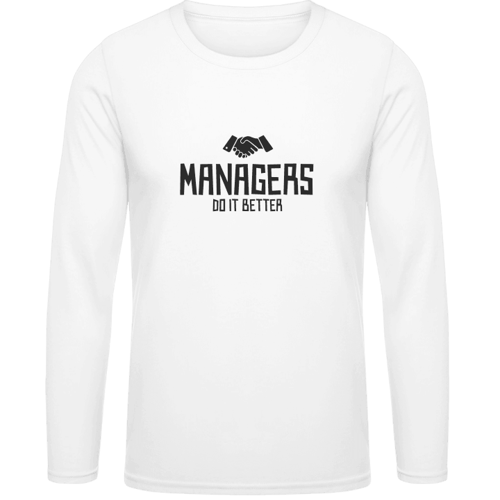Managers Do It Better Langarmshirt contain pic