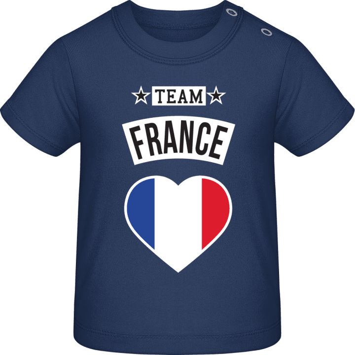 Team France Heart T-shirt för bebisar contain pic