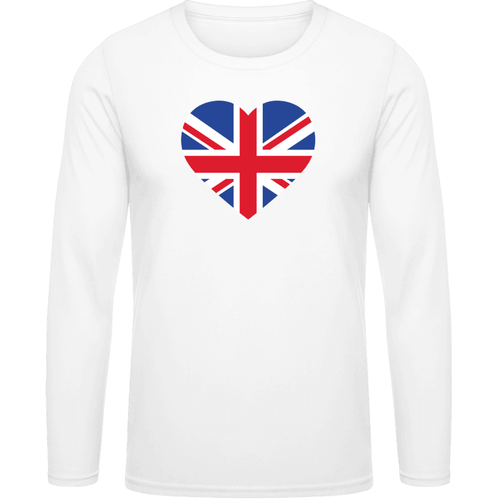 Great Britain Heart Flag Shirt met lange mouwen contain pic