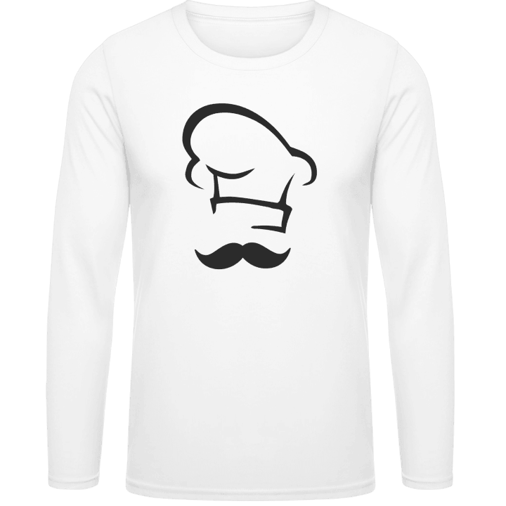 Cook with Mustache T-shirt à manches longues contain pic