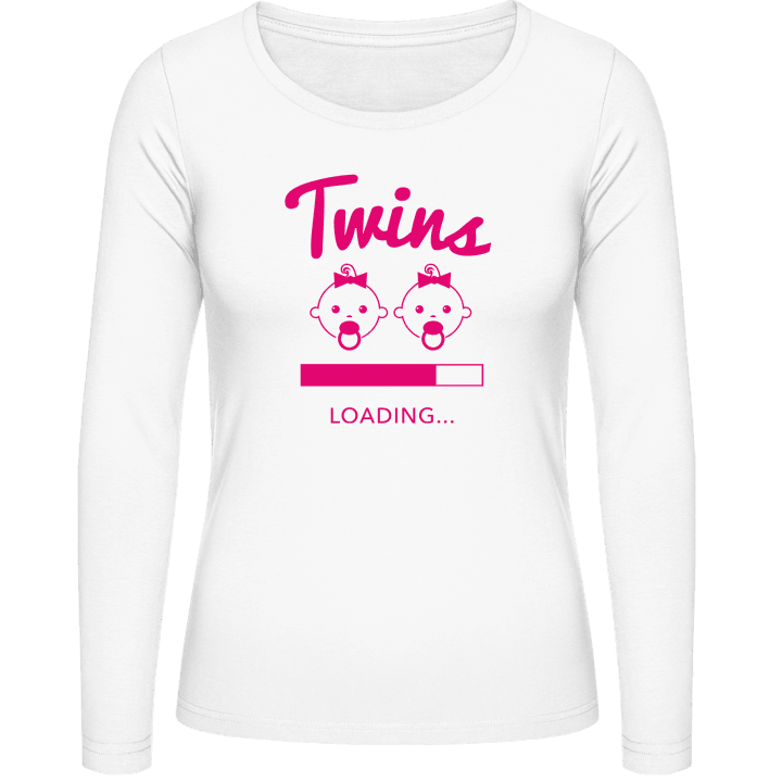 Twins Two Baby Girls Vrouwen Lange Mouw Shirt 0 image